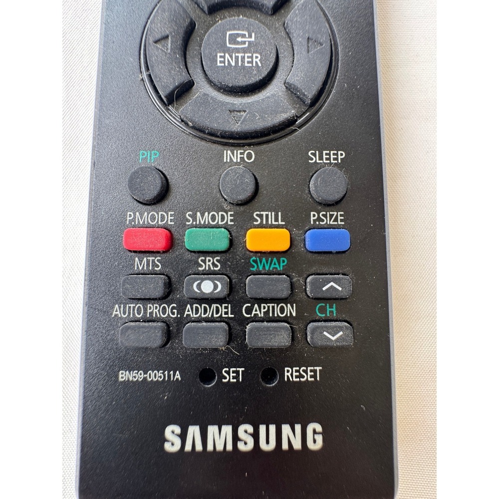Samsung BN59-00511A Remote Control TV DVD STB Cable VCR Universal OEM Black Gray